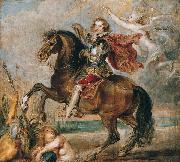 Peter Paul Rubens Equestrian Portrait of the George Villiers Sweden oil painting artist